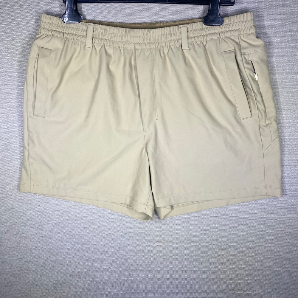 Birddogs Mens Gym Shorts Khaki Uncle Bucks Tan 5 Inch Inseam NO LINER Size 3XL